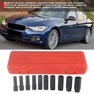 houglamn Deep Impact Socket Set 1 2 Inch Drive Metric 10 Piece 6 Point  10MM to 24MM Sockets