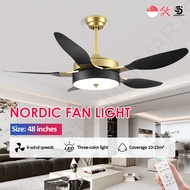48” Ceiling Fan Smart 5 Blade Fan With Remote Control DC Motor Ceiling Fan