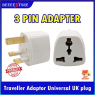 MPV UK Plug Traveller Adaptor 3Pin plug 3 Pin Universal UK plug