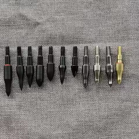 20pcs ID6.2mm 60 75 100 125 150 Grain Arrow Heads Target Point Arrowhead Tips for Archery Hunting Ac