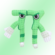 Green No. 77 Steal A Brainrot Rainbow 77 Plush Toy No. 77 Stuffed Doll Toy Game Peripherals Christma