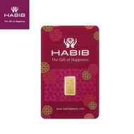 HABIB 1g 999.9 Gold Bar - Accredited by London Bullion Market Association (LBMA)