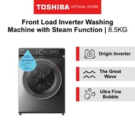 [Bulky] Toshiba TW-BK95G4S(SK) T15 Gray 12mins Quick Wash Front Load Washing Machine 8.5kg Water Efficiency 4 T