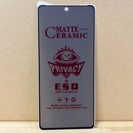 Anti-scratch Ceramic Spy Privacy Matte Samsung A71 A72 A73 Redmi note 9Pro Mi 11t Poco F4