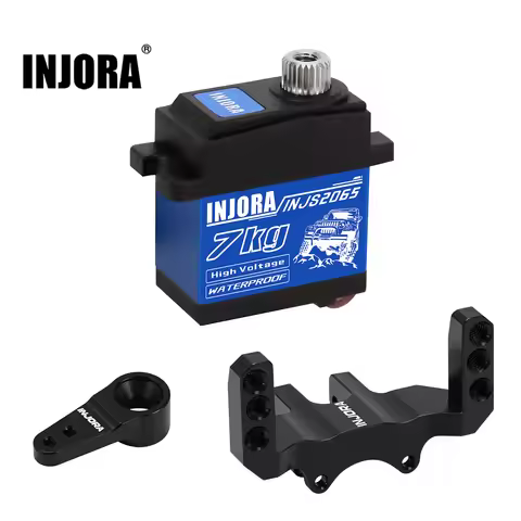 INJORA 7KG Waterproof 2065 Servo with Mount & Horn for 1/24 Axial SCX24