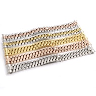 For 20mm Rolex datejust 36mm President jubilee Watch Band strap Solid Curved End Screw Links Bracele