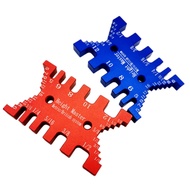 Woodworking Tenon Caliper Measuring Ruler Aluminum Dovetail Jig Card Gauge Metric Imperial Router Sa