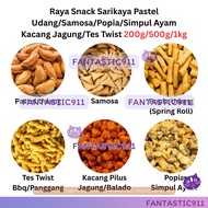 (Halal) Raya Snack Sarikaya Pastel Udang / Samosa / Popia / Simpul Ayam / Kacang Jagung / Tes Twist 