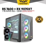 Armaggeddon Ryzen 5 7600 + RX 9070XT Custom Gaming PC Desktop 1TB SSD 32GB DDR5 RAM
