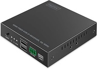 DIGITUS HDMI Fiber KVM IP Extender Receiver for DS-55348 - UHD 4k 60Hz - HDMI 2.0 - Range MM 300m an