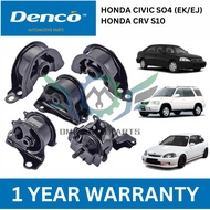 【DENCO】HONDA CIVIC SO4 EK EJ CRV S10 1996-2000 ENGINE MOUNTING KIT SET *1 YEARS WARANTTY*