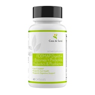 FODMAP Digestive Enzymes with Probiotics Prebiotics & Postbiotics| GLP1 Support, Vegetarian & Raw Di