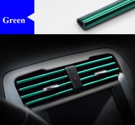 10Pcs Trim Ventilasi Udara Mobil Strip Dekorasi Outlet AC Warna-warni Aksesori Mobil AUTO Warna-warn