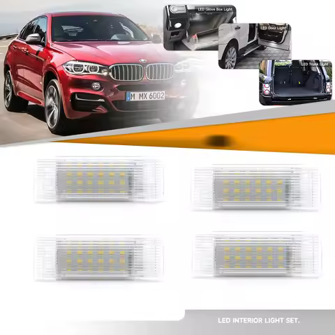 2/4/8 PCS Led Courtesy Door Light Footwell glove box Lamps For BMW X1 F48 X2 F39 X3 G01 X4 G02 X5 X6