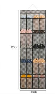 門後鞋子收納袋door hanging storage over-the-door orangizer
