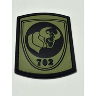 ARMY RUBBER PATCH / RUBBER PATCH 702 / FORMASI 702 / 702 /  EMBROIDERY