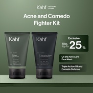 ACNE AND COMEDO FIGHTER KIT- Kahf Face Wash Oil and Acne Care + Kahf Face Wash Triple Action Oil and
