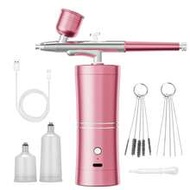 1 Set Super Stable Spray Gun Kit: 25 PSI Precision Spray Gun For Nail Art, Rechargeable Dual-Mode Sp
