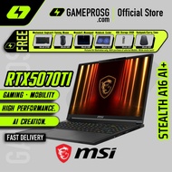 MSI Stealth A16 AI+ Gaming Laptop — Elite OLED Gaming — RTX 5070 Ti - QHD+ OLED 240Hz - Ryzen AI 9 -