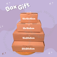 GIFT BOX DUS HADIAH Dus Pizza Polos  karton / Gift Box Coklat Die Cut Kraft Baju Kue [ECERAN]