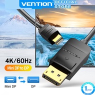 Vention Mini DP Cable 4K 60Hz DP1.2 Mini Displayport Cable Thunderbolt DP Adapter 1.5m / 2m / 3m