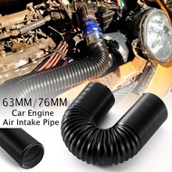 [Free Ship]  63/76MM Car Engine Flexible Air hose Air Intake Pipe Inlet Hose Tube Car Air Filter Int