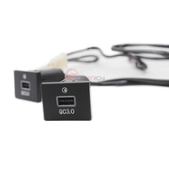 Dual USB Car Charger Fast Charge Adapter Socket For Ford Focus 2 mk2 2009 2010 2011 Auto Accessories