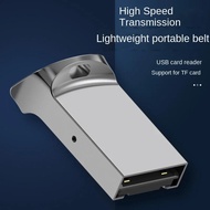 Penyesuai pembaca kad memori mini usb 2.0 aluminium untuk kad memori TF micro SD komputer pc kompute