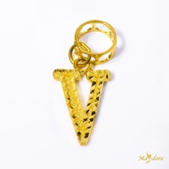 MASDORA 916 Gold Charms Charm Emas - Alphabet V (EMAS 916/22K)