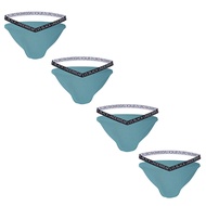 CMENIN ORLVS 4Pcs Cotton LOGO กางเกงชั้นในระบายอากาศผู้ชาย Jockstrap Briefs Mens Underpants Pouch OR