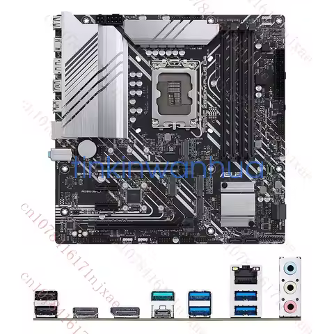 used For ASUS PRIME Z690M-PLUS D4 LGA1700 DDR4 DP+HDMI 3×M.2 4×SATAIII Motherboard.