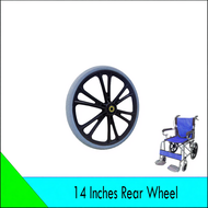 Hospital Wheelchair Solid and Rear Wheel -  6 Inches and 8 Inches (Solid), 14 Inches and 18 Inches (
