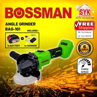 SYK Bossman Cordless Brushless Grinder BAG-101 Angle Grinder Machine Battery Power Tools Mesin Grind