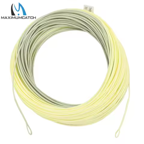 Maximumcatch Outbound Short Fly Fishing Line 6-10WT 100FT Weight Forward Floating Fly Line Moss Ivor