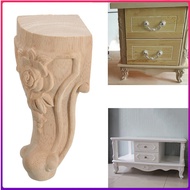New 10.5*5.5cm 1pc Solid Wood Carved Feet European Style Table Legs Simple Home Decoration