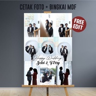 Photo Print + 16R Frame 40x60 | No. 8 | MDF Photo | Custom Prewedding Wedding Graduation | Free Edit