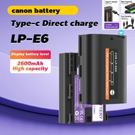 PALO⚡Canon LP-E6N LPE6 Battery Camera Battery USB-C  charging battery for Canon EOS R5 R6 5D4 5DSR 6