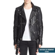 Jaket Ramones Pria Wanita Rock N Roll Cowok Cewek Bahan Semi Kulit Sintetis Viena Grade A Original I