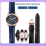 Flat Grain Genuine Leather Replacement Watch Strap FOR FOSSIL FS5061 FS5237 FS4835 ME3052 Watch Mode