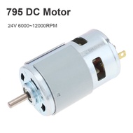 795 DC Motor 24V 6000-12000RPM High-speed Large Torque Micro Motor for DIY Toys / Power Tools / Smal