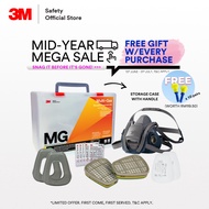 3M™ Premium Comfort 6500QL Series Multi Chemical/Gas Respirator Set 6501QL/6502QL/6503QL/6059/593/50