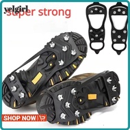 AGLYELGIRL 1 Pair Ice Gripper Spike, 5/8 Teeth Anti-Slip Shoes Crampons,  Universal Spike Spike Grip