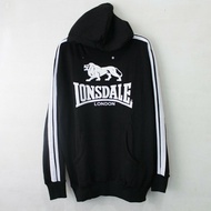 Jaket Sweater Pria Lonsdale Black Premium Original
