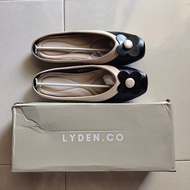 Lyden.co Black & Beige Floral Slip-OnFlats