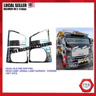 TWK ISUZU NLR PRO NPR PRO HEAD LAMP,SIGNAL LAMP GARNISG CHROME CROME KROME LORRY ACCESSORIES