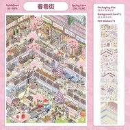 Lazy Cat What Are You Sticking 6.0 & 7.0 3D Miniature Scenes Sticker DIY Landscape Building PET Stic