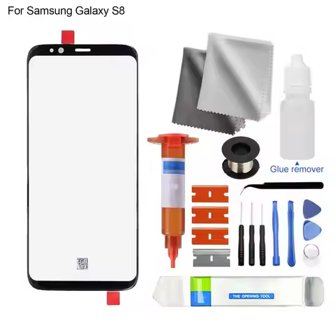 Front Glass Screen Lens Touch Panel Replacement Repair Kit with UV Glue Galaxy S8/S8 Plus/S9/S9 Plus