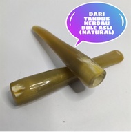 Raja Souvenir (SATU PCS) PIPA ROKOK TANDUK KERBAU BULE ASLI ( NATURAL ALAM )