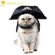 MXMUSTY Pet Pirate Hat, Breathable Adjustable Cat Wizard Hat, Funny Pet Witch Hat Soft Cat Spider Ha