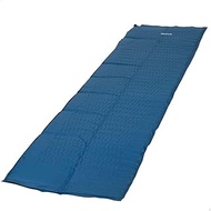 AKTIVE Foldable Inflatable Mat, 175 x 56 cm, Blue, Made of Ripstop and Foam, Carry Bag, Self-Inflati